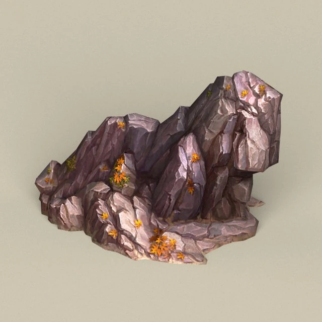game ready stone rock 01 3D Model .c4d .max .obj .3ds .fbx .stl .blend 