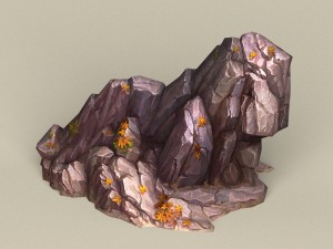 game ready stone rock 01 3D Model
