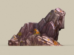 game ready stone rock 01 3D-Modell