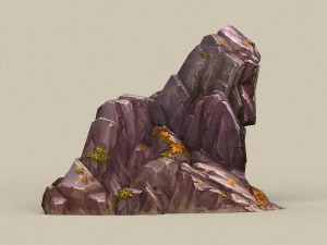 game ready stone rock 01 3D Model