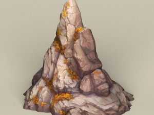 game ready stone rock 02 3D मॉडल