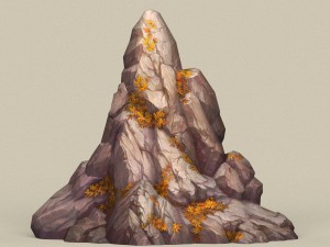 game ready stone rock 02 3D मॉडल