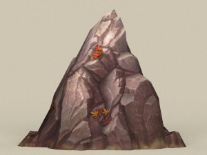 game ready stone rock 03 Modelo 3D