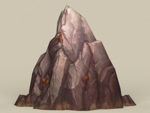 game ready stone rock 03 Modelo 3D
