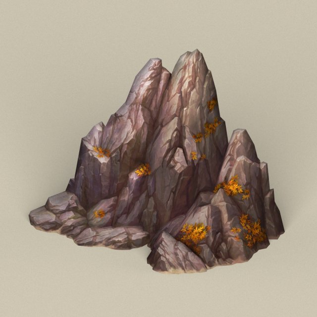 game ready stone rock 04 3D Model .c4d .max .obj .3ds .fbx .stl .blend 