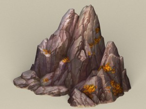 game ready stone rock 04 3D Model