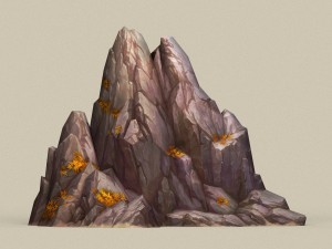 game ready stone rock 04 3D Model