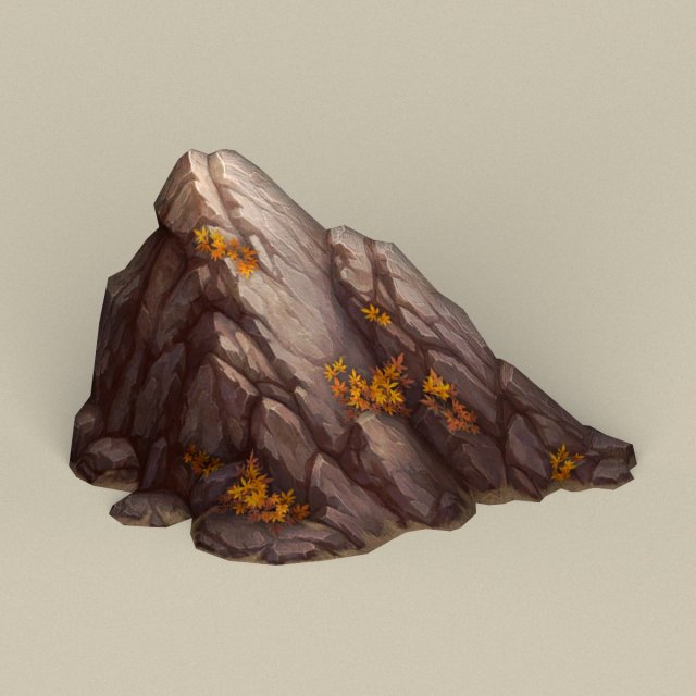 game ready stone rock 06 3D Model .c4d .max .obj .3ds .fbx .stl .blend 