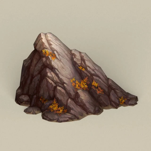 game ready stone rock 06 3D Model .c4d .max .obj .3ds .fbx .stl .blend
