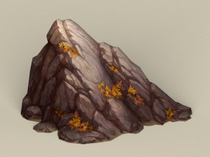 game ready stone rock 06 3D Model