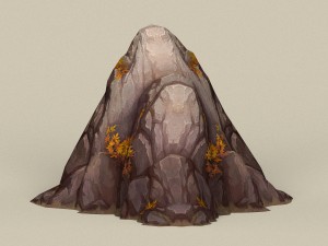 game ready stone rock 06 3D Model