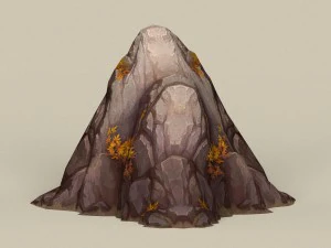 game ready stone rock 06 3D Model
