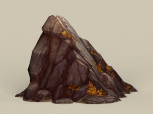 game ready stone rock 06 3D Model