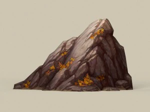 game ready stone rock 06 3D Model