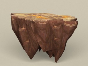 game ready stone rock 09 3D Model