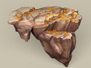 game ready stone rock 10 3D Model