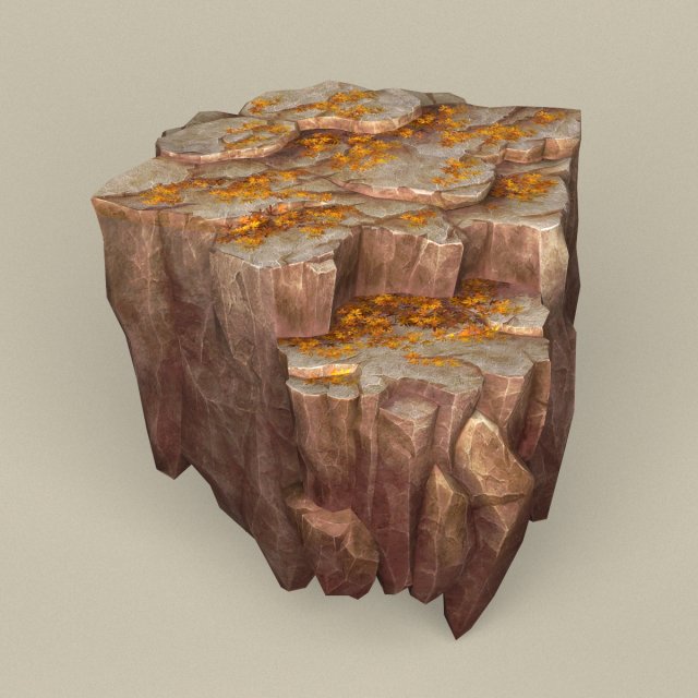 game ready stone rock 11 3D 모델 .c4d .max .obj .3ds .fbx .stl .blend 