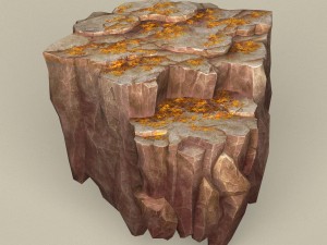 game ready stone rock 11 3D मॉडल