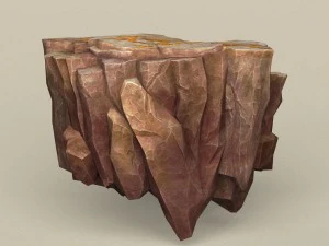 game ready stone rock 11 3D Model
