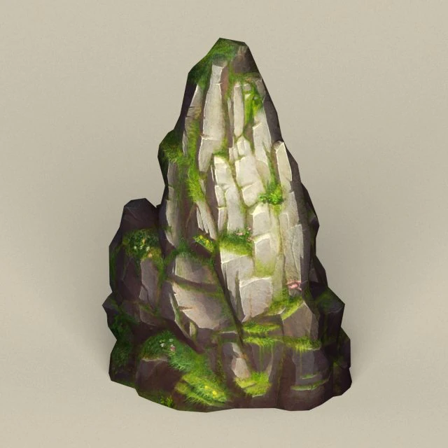 game ready stone rock 12 3D Model .c4d .max .obj .3ds .fbx .stl .blend 