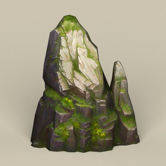 game ready stone rock 13 3D मॉडल .c4d .max .obj .3ds .fbx .stl .blend 