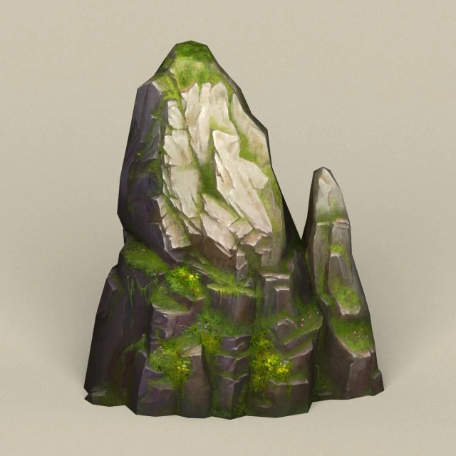 game ready stone rock 13 3D Model .c4d .max .obj .3ds .fbx .stl .blend 