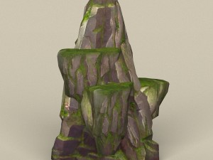 game ready stone rock 14 Modello 3D