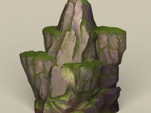 game ready stone rock 14 Modello 3D