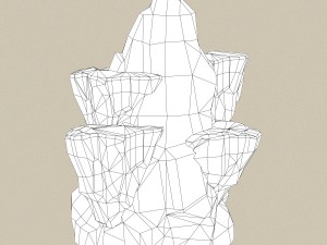 game ready stone rock 14 Modello 3D