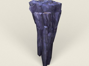 low poly stone rock 01 Modello 3D