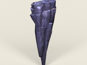 low poly stone rock 01 Modelo 3D