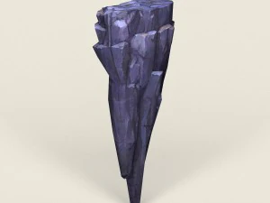 low poly stone rock 01 3D Model