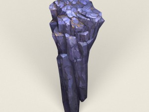 low poly stone rock 01 Modelo 3D