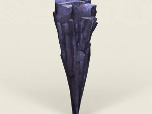 low poly stone rock 01 3D Model