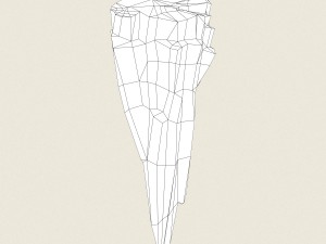 low poly stone rock 01 Modelo 3D