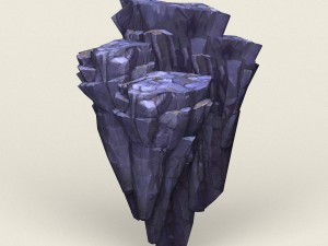 low poly stone rock 02 Modello 3D