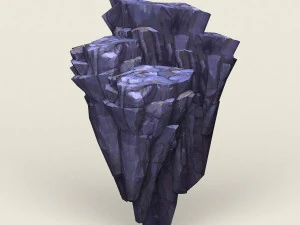 skała o niskiej zawartości poli 02 Model 3D