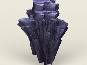 low poly stone rock 02 3D-Modell