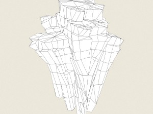 low poly stone rock 02 3D-Modell