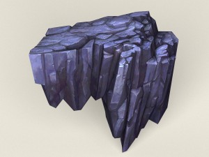 low poly stone rock 03 3D मॉडल