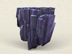 low poly stone rock 03 3D Model