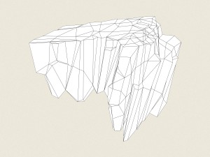 low poly stone rock 03 3Dモデル