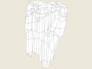 low poly stone rock 04 3Dモデル