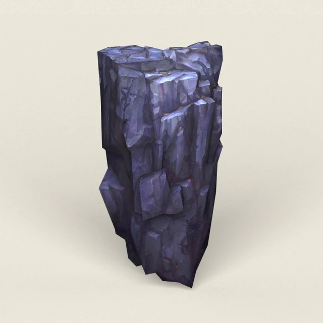 low poly stone rock 05 3D Model .c4d .max .obj .3ds .fbx .stl .blend 