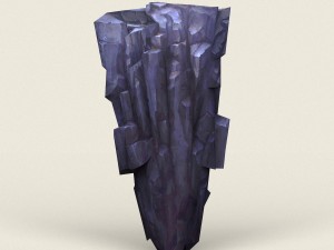 low poly stone rock 05 3D Model