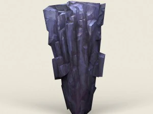 low poly stone rock 05 3D Model