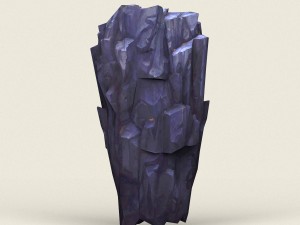 low poly stone rock 05 3D Model