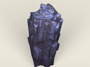 low poly stone rock 05 3D Model