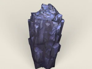 low poly stone rock 05 3D Model