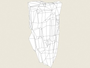 low poly stone rock 05 3D Model